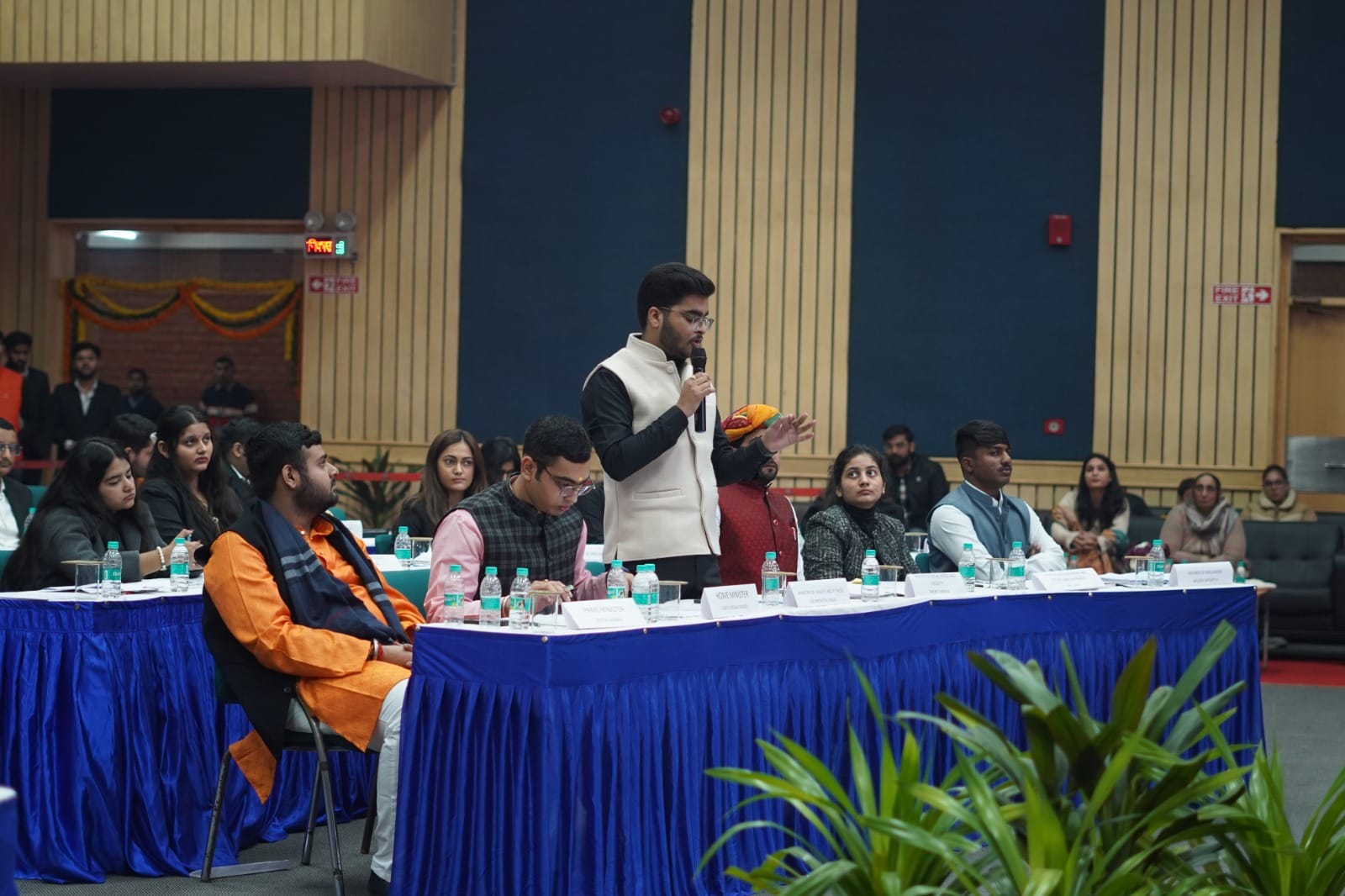 Delegates collaborating